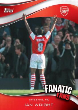 2024-25 TOPPS Arsenal FC Official Fan Set Soccer Cards - Fanatic Fans Insert Ian Wright