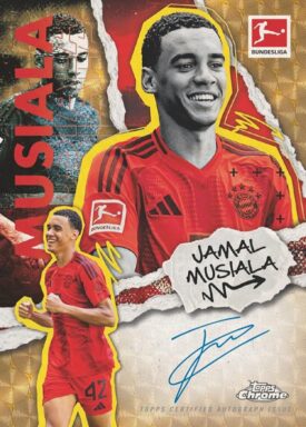 2024-25 TOPPS Chrome Bundesliga Soccer Cards - Der Musiala Autograph Card Jamal Musiala