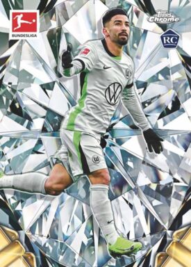 2024-25 TOPPS Chrome Bundesliga Soccer Cards - Diamond Etch Insert Card Mohamed Amoura