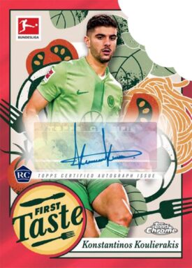 2024-25 TOPPS Chrome Bundesliga Soccer Cards - First Taste Autograph Konstantinos Koulierakis