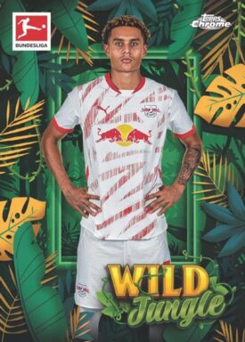 2024-25 TOPPS Chrome Bundesliga Soccer Cards - Wild Jungle Insert Card Antonio Nusa