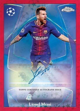 2024-25 TOPPS Chrome Logofractor Edition UEFA Club Competitions Soccer Cards - Starball Legends Autograph Lionel Messi