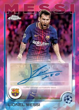 2024-25 TOPPS Chrome Sapphire Edition UEFA Club Competitions Soccer Cards - Base Autograph Card Lionel Messi