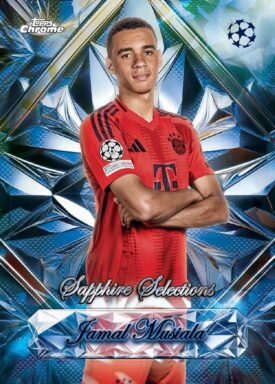 2024-25 TOPPS Chrome Sapphire Edition UEFA Club Competitions Soccer Cards - Sapphire Selections Insert Jamal Musiala
