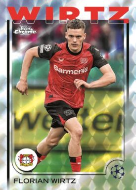 2024-25 TOPPS Chrome UEFA Club Competitions Soccer Cards - Base Parallel Card Florian Wirtz