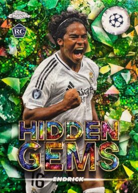 2024-25 TOPPS Chrome UEFA Club Competitions Soccer Cards - Hidden Gems Insert Endrick
