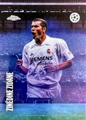 2024-25 TOPPS Chrome UEFA Club Competitions Soccer Cards - Tifo Insert Zinedine Zidane