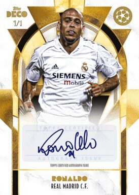 2024-25 TOPPS Deco UEFA Club Competitions Soccer Cards - Legend Autograph Ronaldo