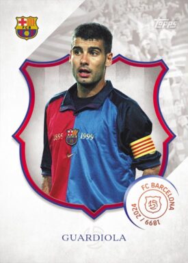 2024-25 TOPPS FC Barcelona 125 Years Anniversary Soccer Cards - Base Card 125 Legacy Pep Guardiola
