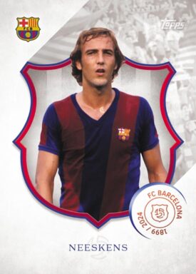2024-25 TOPPS FC Barcelona 125 Years Anniversary Soccer Cards - Base Card 125 Legacy Johan Neeskens