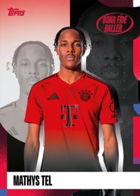 2024-25 TOPPS FC Bayern München Official Team Set Soccer Cards - Base Card Bonafide Baller Mathys Tel