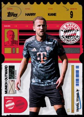 2024-25 TOPPS FC Bayern München Official Team Set Soccer Cards - Base Card Travel Titans Harry Kane