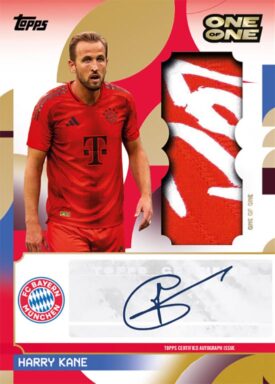 2024-25 TOPPS FC Bayern München Official Team Set Soccer Cards - My Club Autograph Relic Card Harry Kane