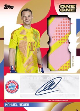 2024-25 TOPPS FC Bayern München Official Team Set Soccer Cards - My Club Autograph Relic Card Manuel Neuer
