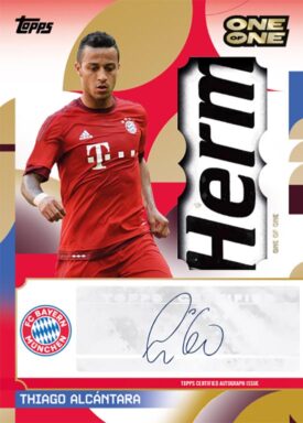 2024-25 TOPPS FC Bayern München Official Team Set Soccer Cards - My Club Autograph Relic Card Thiago Alcantara