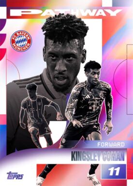 2024-25 TOPPS FC Bayern München Official Team Set Soccer Cards - Pathway Insert Card Kingsley Coman