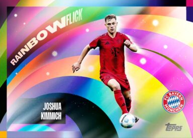2024-25 TOPPS FC Bayern München Official Team Set Soccer Cards - Rainbow Flick Insert Card Joshua Kimmich
