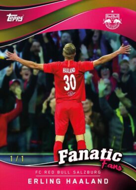 2024-25 TOPPS FC Red Bull Salzburg Official Fan Set Soccer Cards - Fanatic Fans Insert Erling Haaland