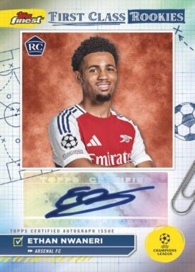2024-25 TOPPS Finest UEFA Club Competitions Soccer Cards - Finest First Class Rookies Autograph Ethan Nwaneri
