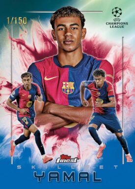 2024-25 TOPPS Finest UEFA Club Competitions Soccer Cards - Finest Skillset Insert Card Lamine Yamal
