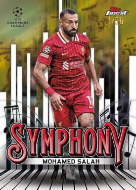 2024-25 TOPPS Finest UEFA Club Competitions Soccer Cards - Finest Symphony Insert Card Mohamed Salah