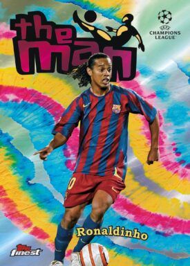2024-25 TOPPS Finest UEFA Club Competitions Soccer Cards - The Man Insert Card Ronaldinho