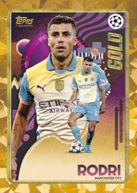 2024-25 TOPPS Gold UEFA Club Competitions Soccer Cards - Gold Insert Rodri