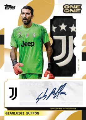 2024-25 TOPPS Juventus Official Team Set Soccer Cards - My Club Autograph Relic Card Gianluigi Buffon