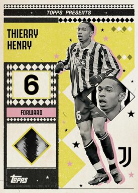 2024-25 TOPPS Juventus Official Team Set Soccer Cards - Vintage Lady Relic Card Thierry Henry