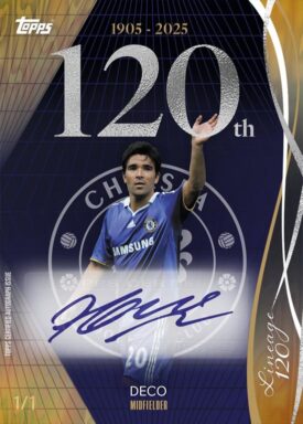2024-25 TOPPS Lineage Chelsea FC 120 Years Anniversary Edition Soccer Cards - 120 Year Anniversary Autograph Deco