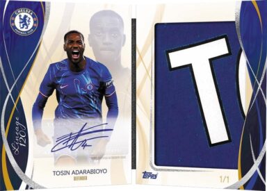 2024-25 TOPPS Lineage Chelsea FC 120 Years Anniversary Edition Soccer Cards - 120 Years Anniversary Nameplate Autograph Relic Book Tosin Adarabioyo