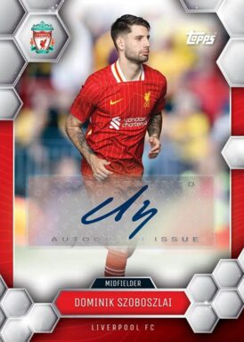 2024-25 TOPPS Liverpool FC Official Fan Set Soccer Cards - Base Autograph Dominik Szoboszlai