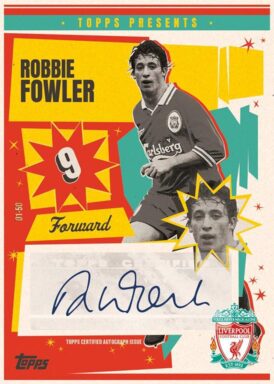 2024-25 TOPPS Liverpool FC Official Team Set Soccer Cards - Anfield Beat Autograph Robbie Fowler