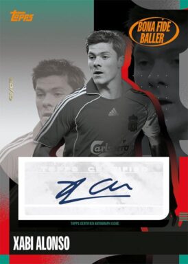 2024-25 TOPPS Liverpool FC Official Team Set Soccer Cards - Bona Fide Baller Autograph Xabi Alonso