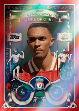 2024-25 TOPPS Liverpool FC Official Team Set Soccer Cards - Liverpool Coat of Arms Insert Trent Alexander-Arnold