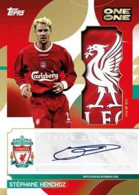 2024-25 TOPPS Liverpool FC Official Team Set Soccer Cards - My Club Autograph Relic Stephane Henchoz