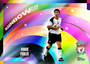 2024-25 TOPPS Liverpool FC Official Team Set Soccer Cards - Rainbow Flick Insert Robbie Fowler
