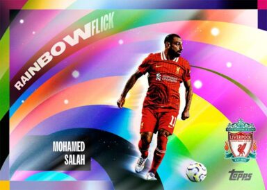 2024-25 TOPPS Liverpool FC Official Team Set Soccer Cards - Rainbow Flick Insert Mohamed Salah