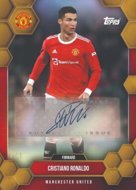 2024-25 TOPPS Manchester United Official Fan Set Soccer Cards - Base Autograph Cristiano Ronaldo