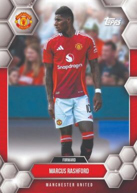 2024-25 TOPPS Manchester United Official Fan Set Soccer Cards - Base Card Marcus Rashford