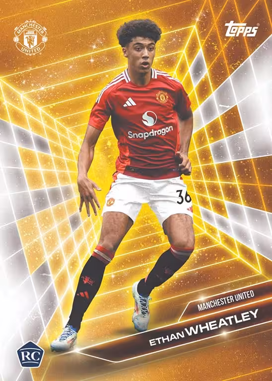2024-25 TOPPS Manchester United Official Fan Set Soccer Cards - 2024 25 topps manchester united official fan set soccer cards golden future insert wheatley
