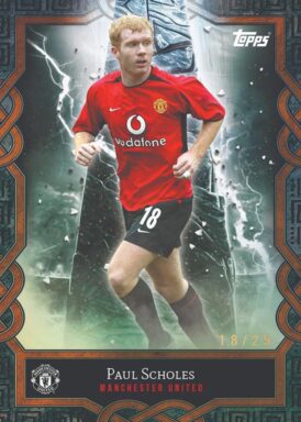 2024-25 TOPPS Manchester United Official Fan Set Soccer Cards - Monolith Insert Paul Scholes