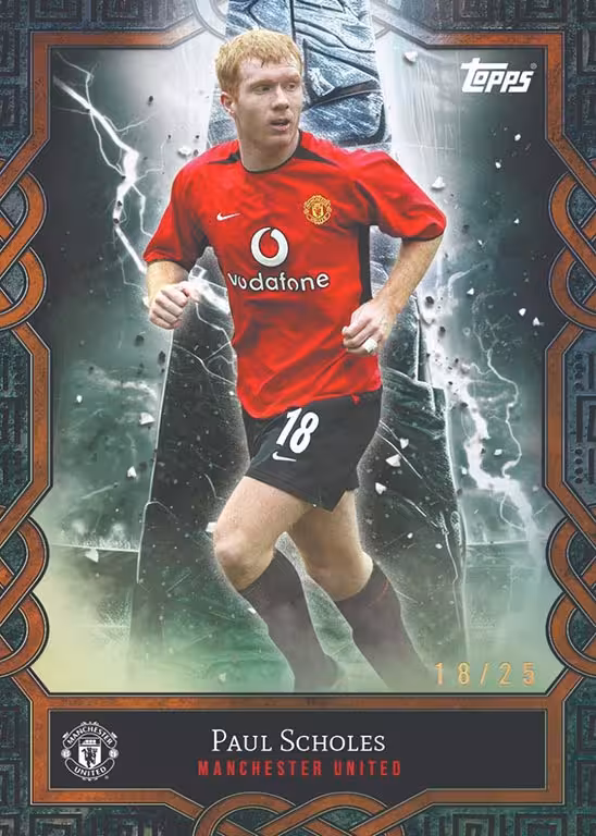 2024-25 TOPPS Manchester United Official Fan Set Soccer Cards - 2024 25 topps manchester united official fan set soccer cards monolith insert scholes