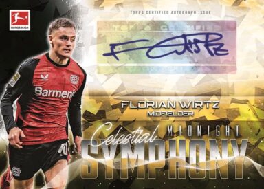 2024-25 TOPPS Midnight Bundesliga Soccer Cards - Celestial Symphony Autograph Card Florian Wirtz