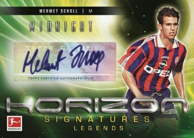 2024-25 TOPPS Midnight Bundesliga Soccer Cards - Horizon Signatures Card Mehmet Scholl
