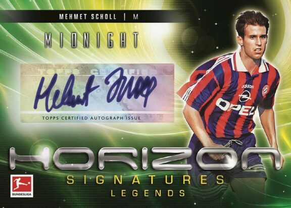 2024-25 TOPPS Midnight Bundesliga Soccer Cards - Horizon Signatures Card Mehmet Scholl