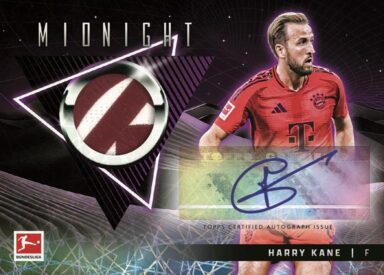 2024-25 TOPPS Midnight Bundesliga Soccer Cards - Jersey Autograph Relic Card Harry Kane