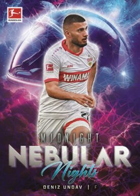 2024-25 TOPPS Midnight Bundesliga Soccer Cards - Nebular Nights Insert Card Deniz Undav