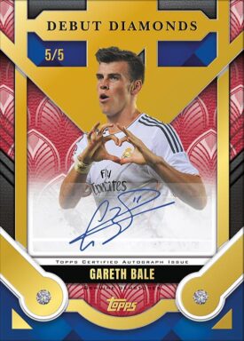 2024-25 TOPPS Palatial Real Madrid C.F. Soccer Cards - Debut Diamonds Autograph Relic Card Gareth Bale