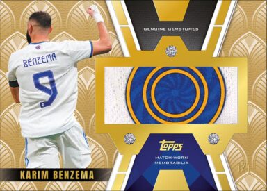 2024-25 TOPPS Palatial Real Madrid C.F. Soccer Cards - Diamante Blancos Relic Card Karim Benzema